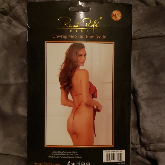 Unwrap Me Satin Teddy - Picture 2 of 2